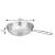 PATELNIA STALOWA VCASA VELORA 24 CM TRI-PLY STAL 304 INDUKCJA PLASTER MIODU