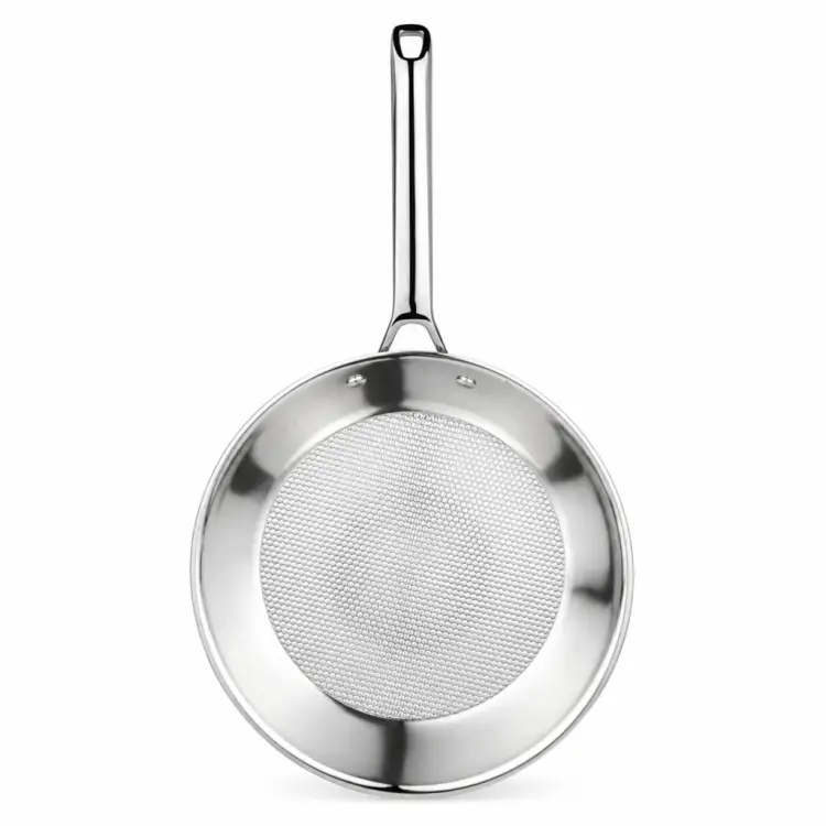PATELNIA STALOWA VCASA VELORA 28 CM TRI-PLY STAL 304 INDUKCJA PLASTER MIODU