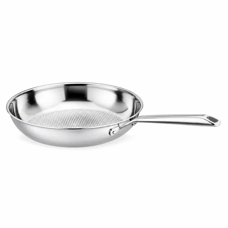 PATELNIA STALOWA VCASA VELORA 28 CM TRI-PLY STAL 304 INDUKCJA PLASTER MIODU