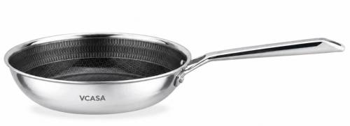 Patelnia VCASA 24cm Ceramiczna Nieprzywierająca TRI-PLY Indukcja PFAS FREE