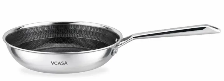 Patelnia VCASA 24cm Ceramiczna Nieprzywierająca TRI-PLY Indukcja PFAS FREE
