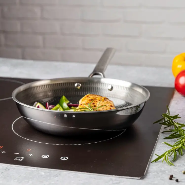 Patelnia VCASA 24cm Ceramiczna Nieprzywierająca TRI-PLY Indukcja PFAS FREE