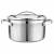 Garnek VCASA VELORA 20cm Stal 304 TRI-PLY Indukcja Pokrywka Odcedzanie 3 L