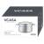 Garnek VCASA VELORA 18cm Stal 304 TRI-PLY Indukcja Pokrywka Odcedzanie 2,1L