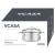 Garnek VCASA VELORA 16cm Stal 304 TRI-PLY Indukcja Pokrywka Odcedzanie 1,5L