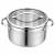 Garnek VCASA VELORA 16cm Stal 304 TRI-PLY Indukcja Pokrywka Odcedzanie 1,5L