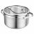 Garnek VCASA VELORA 16cm Stal 304 TRI-PLY Indukcja Pokrywka Odcedzanie 1,5L