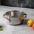 Garnek VCASA VELORA 16cm Stal 304 TRI-PLY Indukcja Pokrywka Odcedzanie 1,5L