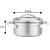 Garnek VCASA VELORA 16cm Stal 304 TRI-PLY Indukcja Pokrywka Odcedzanie 1,5L