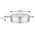 Garnek VCASA Amara 24 cm 2,9L z pokrywką do odcedzania Stal Nierdzewna 304