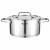 Garnek VCASA Amara 18 cm 2,6L z pokrywką do odcedzania Stal Nierdzewna 304