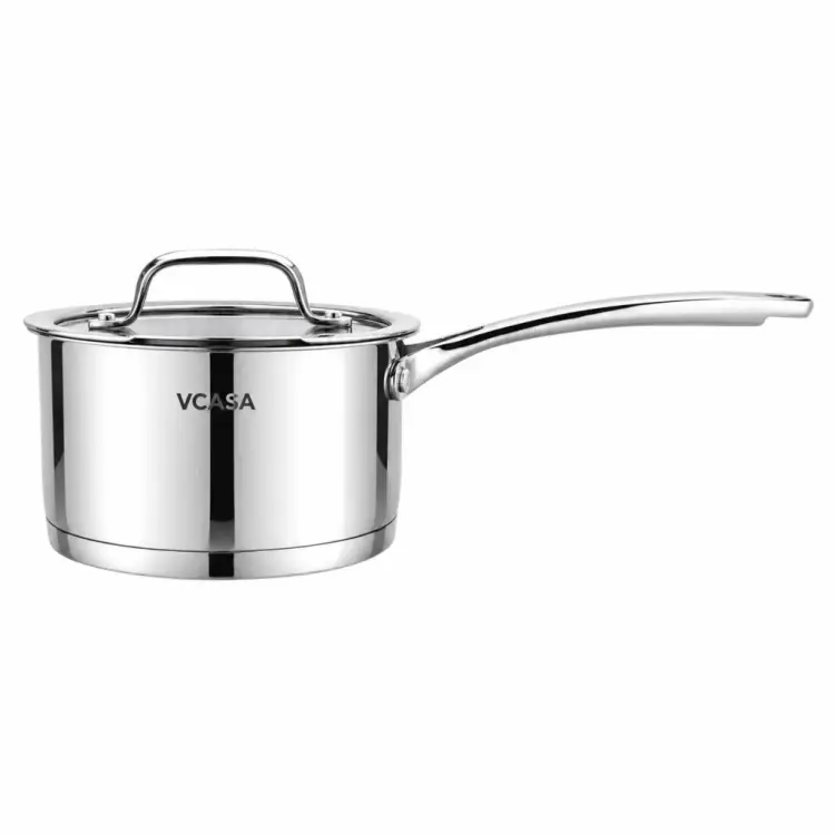 Rondel VCASA AMARA 16 cm 1,8 L Stal Nierdzewna 304 Pokrywka do Odcedzanie