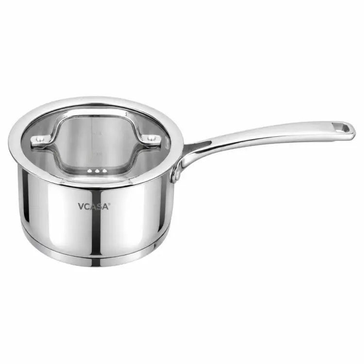 Rondel VCASA AMARA 16 cm 1,8 L Stal Nierdzewna 304 Pokrywka do Odcedzanie