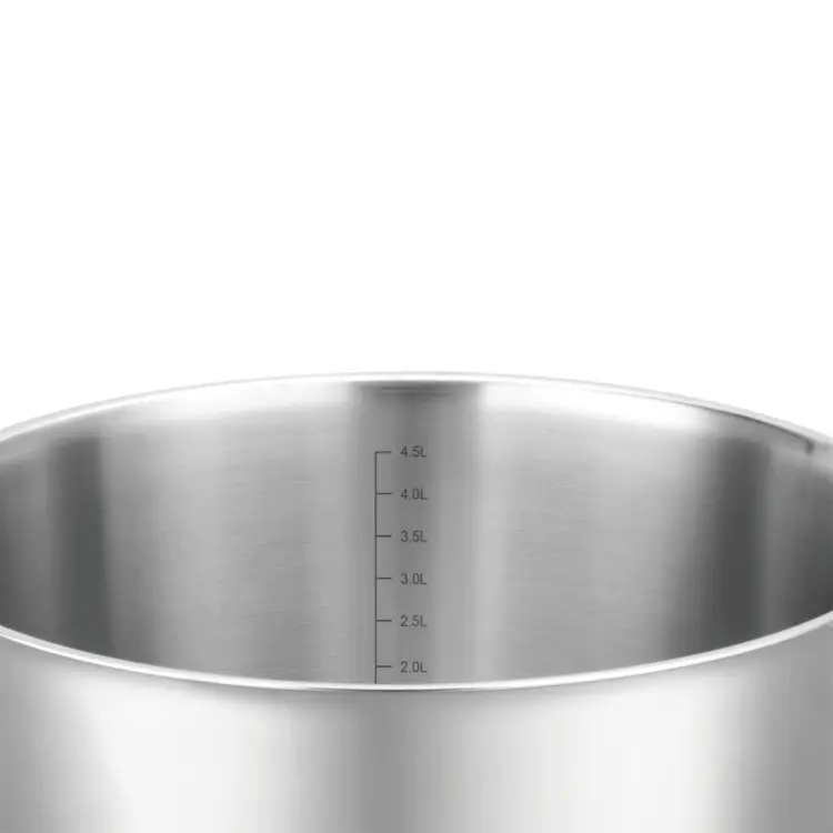 Garnek VCASA SIERRA 24cm 5,3 L Stal 304 Indukcja Pokrywka Odcedzania Cedzak