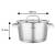 Garnek VCASA SIERRA 24cm 5,3 L Stal 304 Indukcja Pokrywka Odcedzania Cedzak