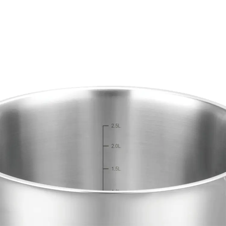Garnek VCASA SIERRA 20cm 3,2L Stal Nierdzewna 304 Indukcja Pokrywka Cedzak