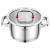 Garnek VCASA SIERRA 20cm 3,2L Stal Nierdzewna 304 Indukcja Pokrywka Cedzak