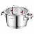 Garnek VCASA SIERRA 20cm 3,2L Stal Nierdzewna 304 Indukcja Pokrywka Cedzak