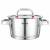 Garnek VCASA SIERRA 18cm 2,2L Stal 304 Indukcja Pokrywka Odcedzania Cedzak