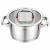 Garnek VCASA SIERRA 18cm 2,2L Stal 304 Indukcja Pokrywka Odcedzania Cedzak