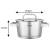 Garnek VCASA SIERRA 18cm 2,2L Stal 304 Indukcja Pokrywka Odcedzania Cedzak