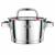 Garnek VCASA SIERRA 16cm 1,6L Stal Nierdzewn 304 Pokrywka Cedzak Odcedzania