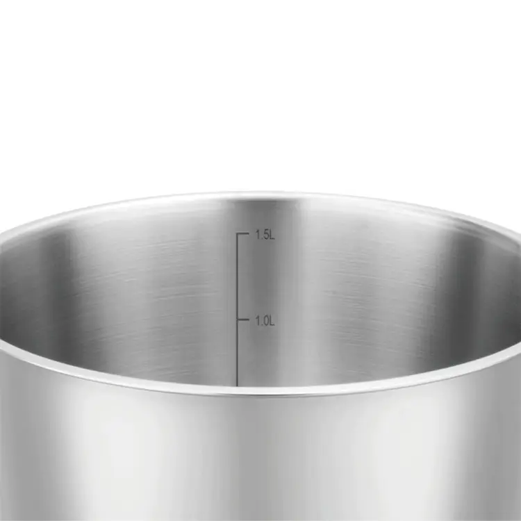 Garnek VCASA SIERRA 16cm 1,6L Stal Nierdzewn 304 Pokrywka Cedzak Odcedzania