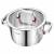 Garnek VCASA SIERRA 16cm 1,6L Stal Nierdzewn 304 Pokrywka Cedzak Odcedzania