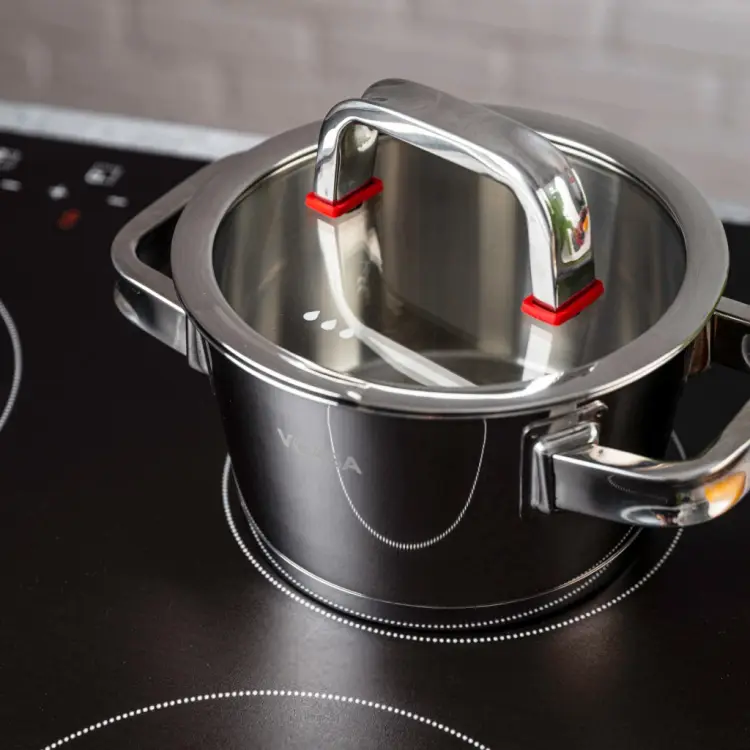 Garnek VCASA SIERRA 16cm 1,6L Stal Nierdzewn 304 Pokrywka Cedzak Odcedzania