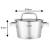 Garnek VCASA SIERRA 16cm 1,6L Stal Nierdzewn 304 Pokrywka Cedzak Odcedzania