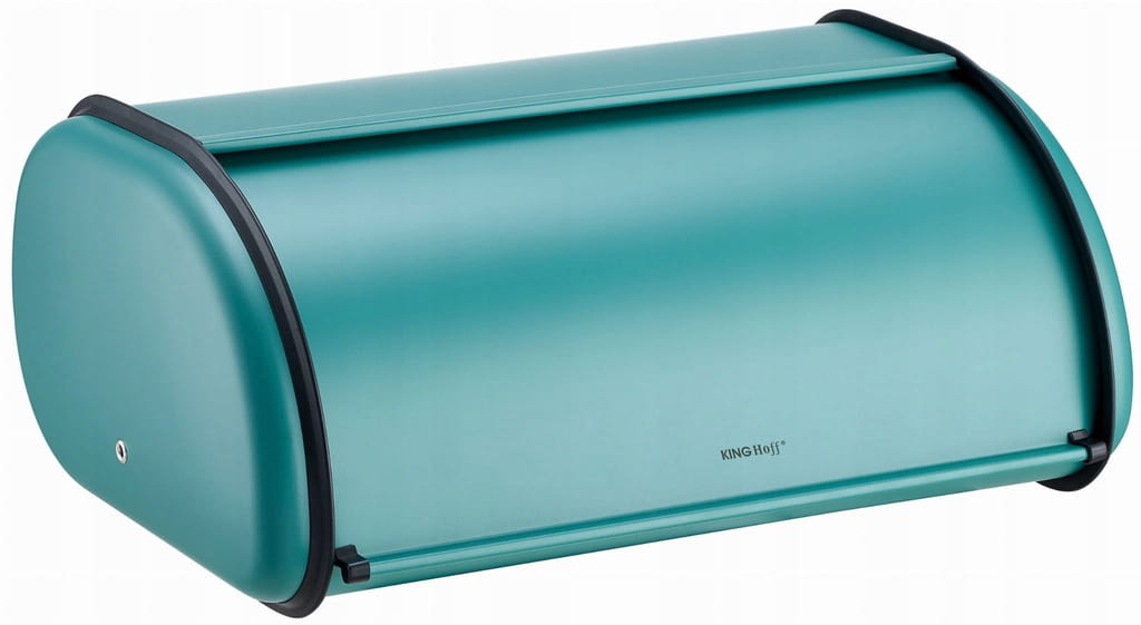 Chlebak stalowy duży 44cm matowy ZIELONY KINGHOFF KH-1867