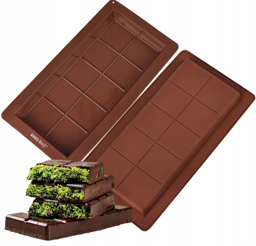 Foremka silikonowa do Dubajskiej czekolady KINGHoff 10 kostek 25x13.5 cm