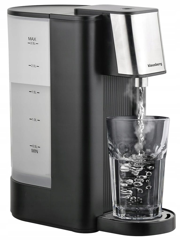 Dystrybutor wody KLAUSBERG Czajnik Dozownik 2,5L 2600W 95°C wrzątek 5 sek.