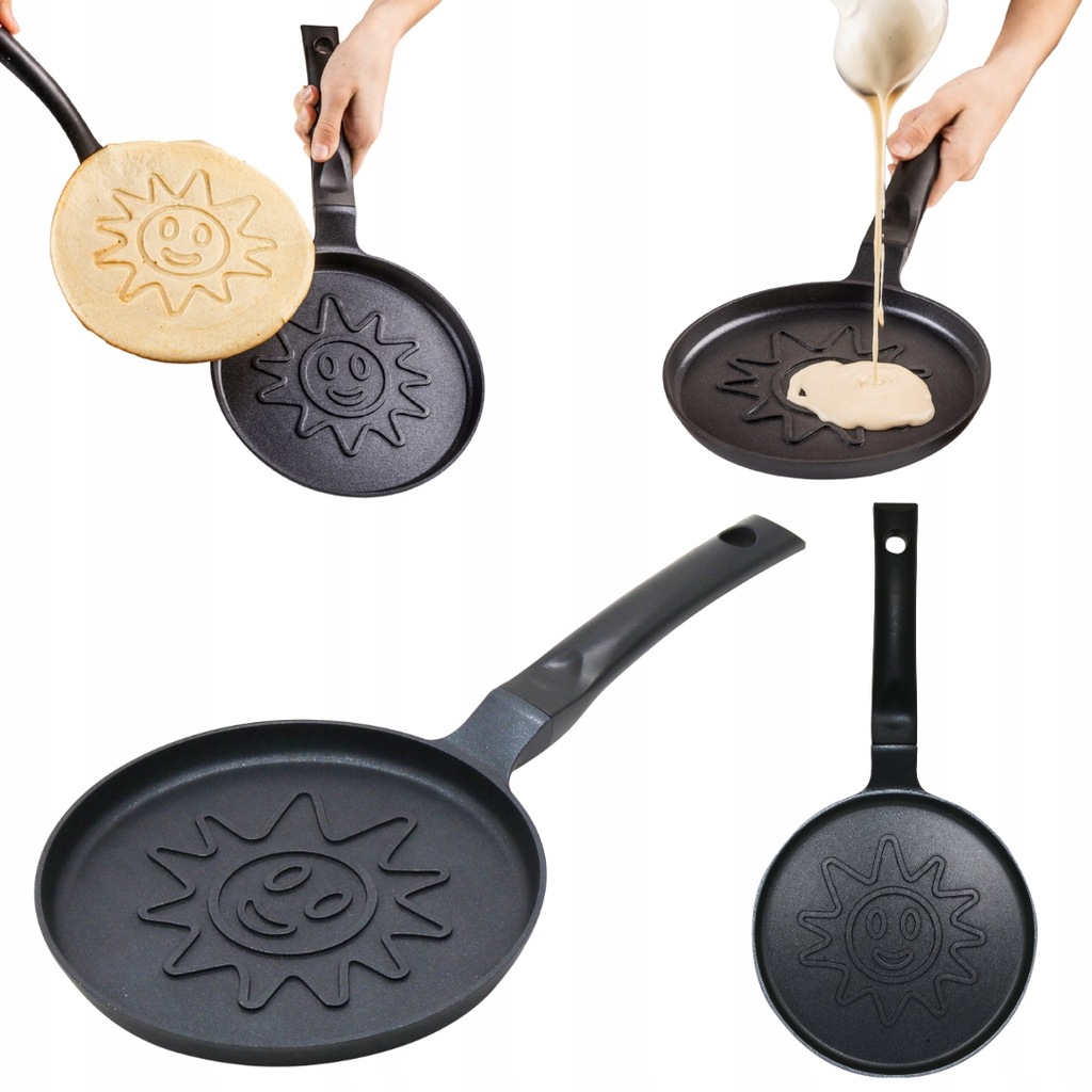 Patelnia naleśnikowa Klausberg Ø18 cm – słoneczko, non-stick, indukcja Gaz
