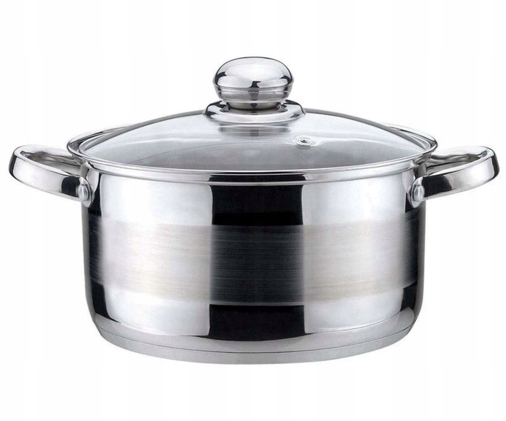 Garnek 1L 14 cm KINGHOFF KH-4326 z Pokrywką Indukcja Gaz Stal