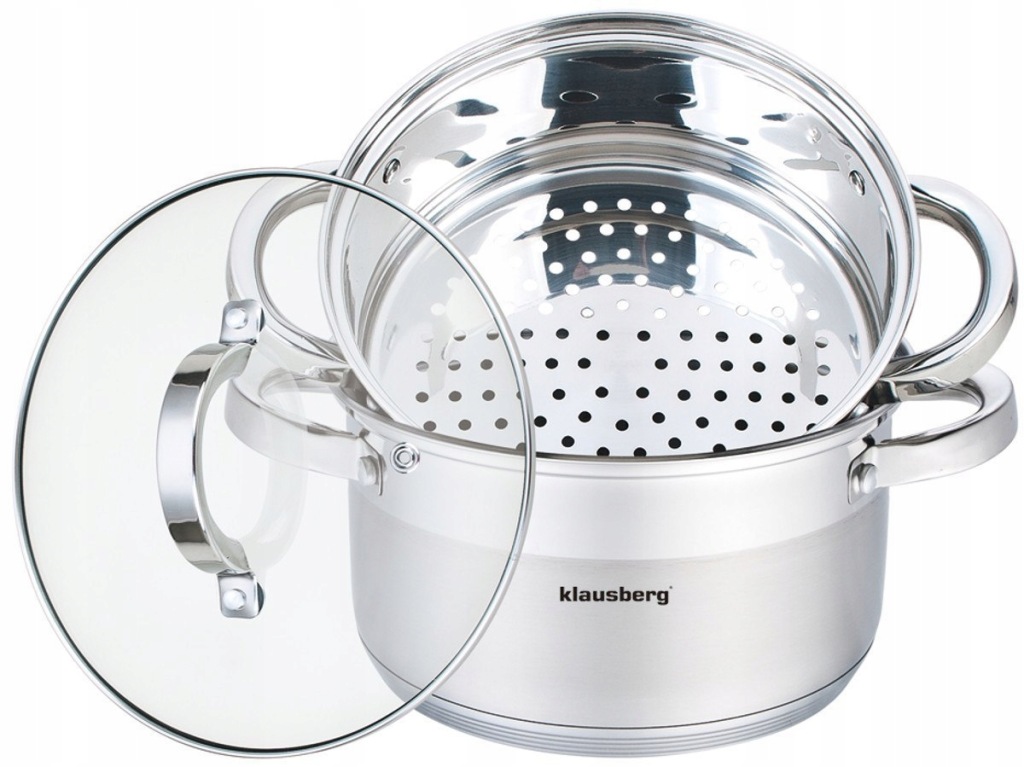Garnek do Gotowania na Parze 2,5L 18 cm KLAUSBERG KB-7135 Indukcja