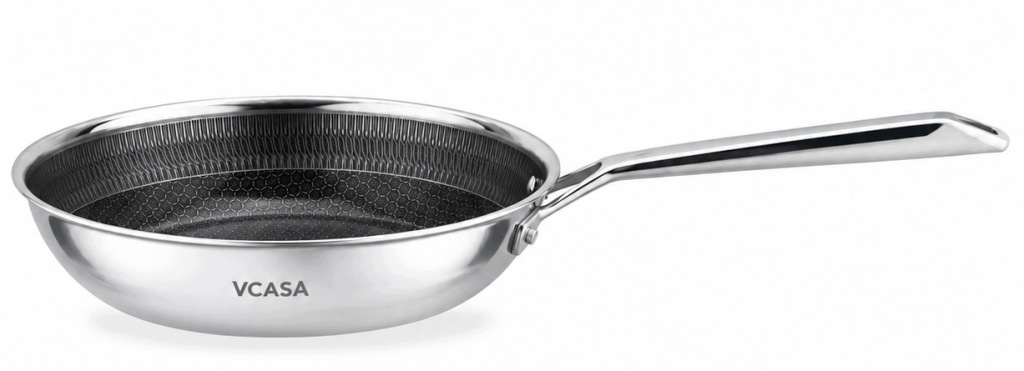 Patelnia VCASA 24cm Ceramiczna Nieprzywierająca TRI-PLY Indukcja PFAS FREE