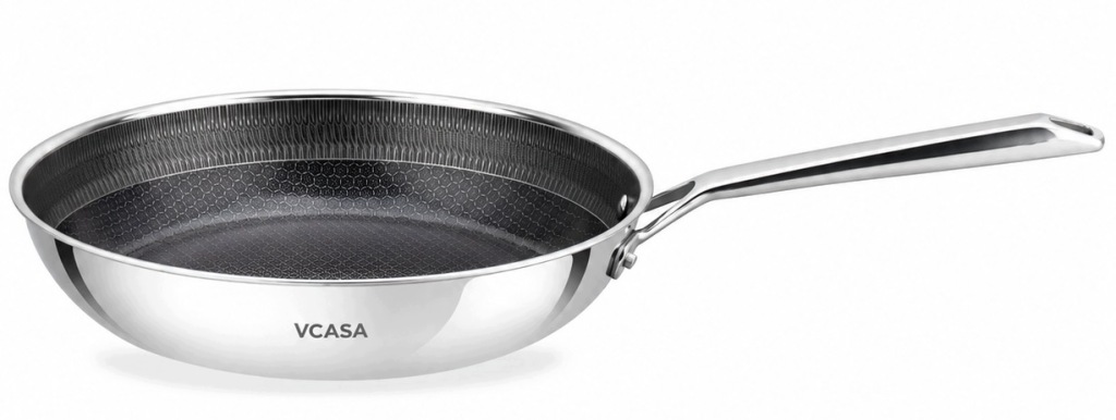 Patelnia VCASA 28 cm Ceramiczna Nieprzywierająca TRI-PLY Indukcja PFAS FREE