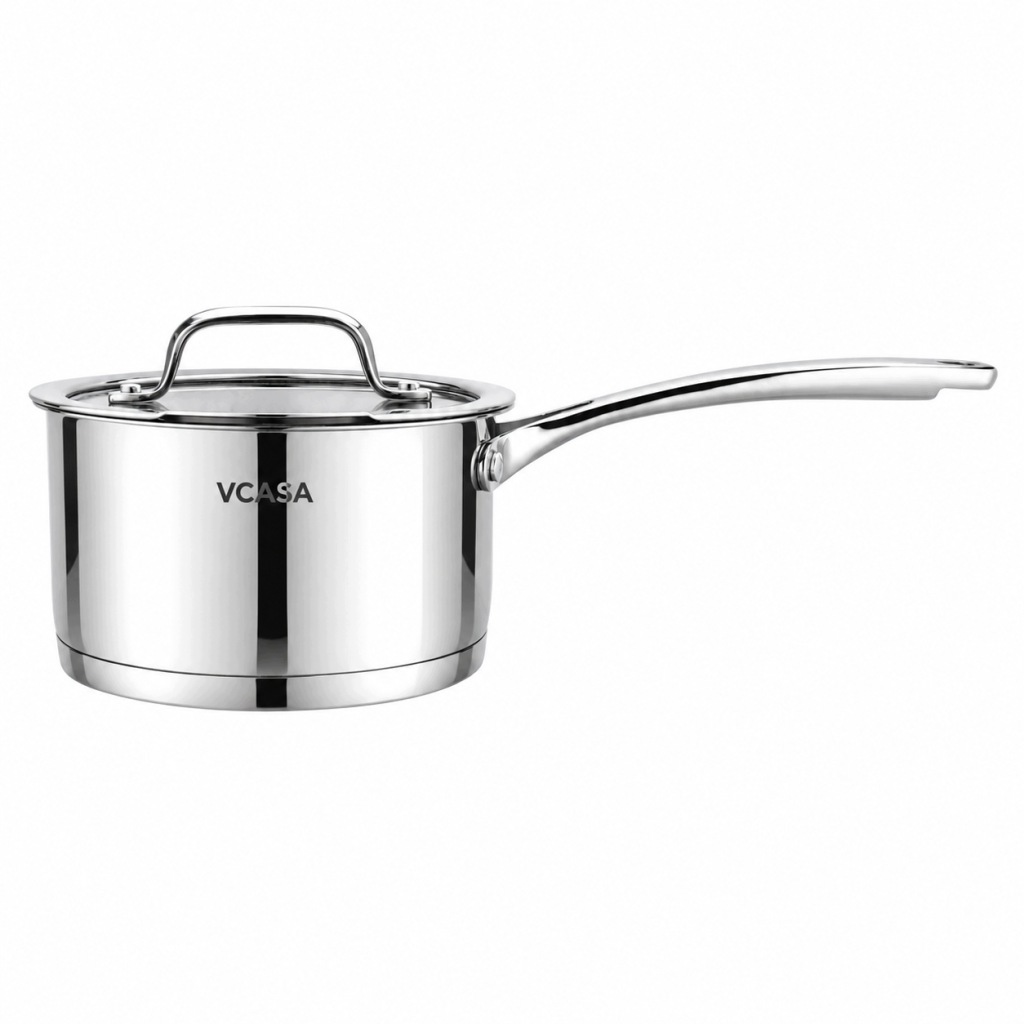 Rondel VCASA AMARA 16 cm 1,8 L Stal Nierdzewna 304 Pokrywka do Odcedzanie